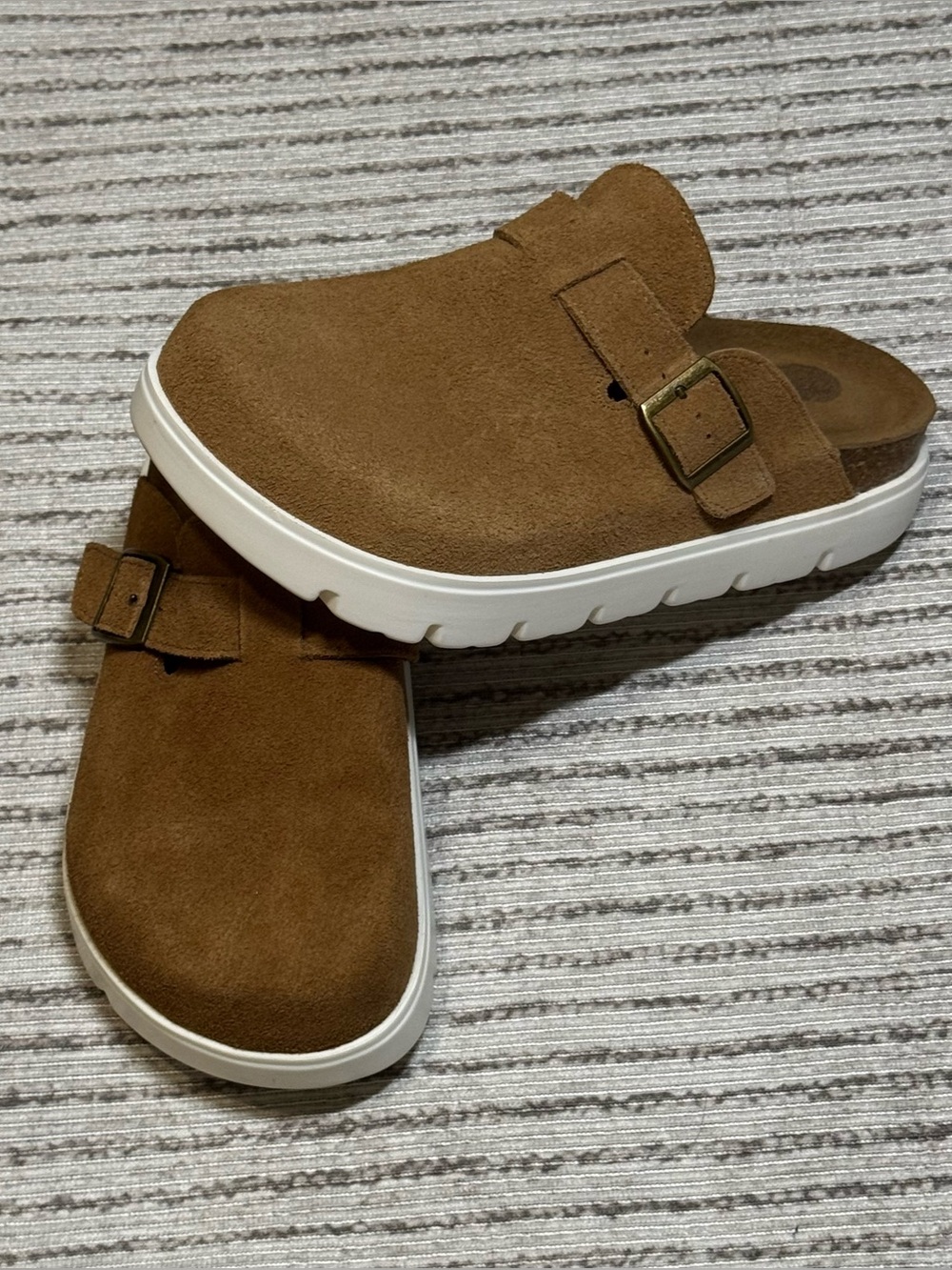 Project Cloud Brown Suede Clogs Size 8.5 🤎 Comfy Slip On Mule Shoes